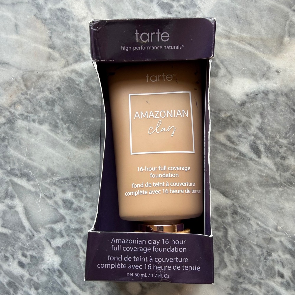 New Tarte Amazonian Clay 16-Hour Full Coverage Foundation - 44S Tan Sand